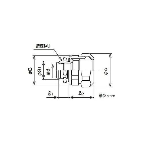 WBG38 WP防水プリカ用コネクタ