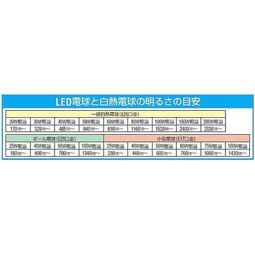 AC100V/4.9W/E26 電球/L