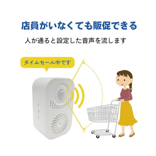 【簡単録音】人感センサー 音声ガイド 1