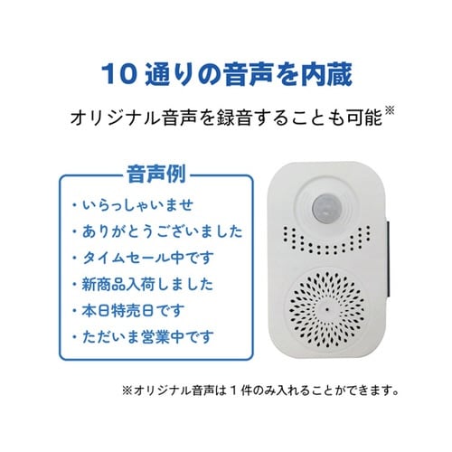 【簡単録音】人感センサー 音声ガイド 1