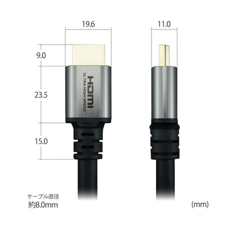 HDMIケーブル 1m シルバー ウルト