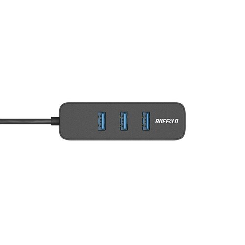 USB−A 3.2バスパワー上挿しハブ ブラック