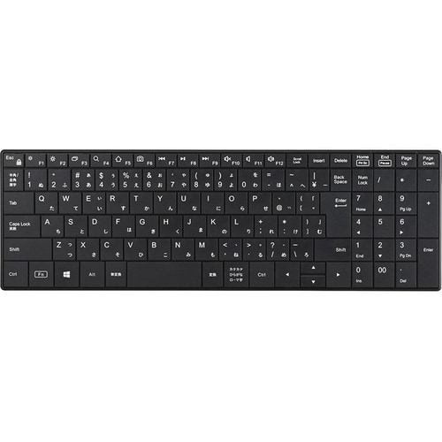 2.4GHz無線 コンパクトキーボード ブラック