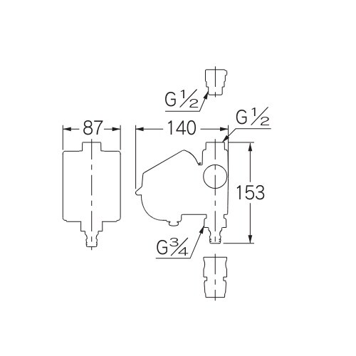EA124LR−11B G1/2xG3/4 散水用