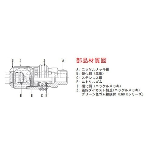 EA140RB−3A R 3/8” 雄ねじエアーカ