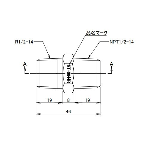 EA141AD−144 R1/2”xNPT1/2”