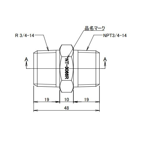 EA141AD−145 R3/4”xNPT3/4”
