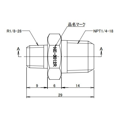 EA141AD−150 R1/8”xNPT1/4”