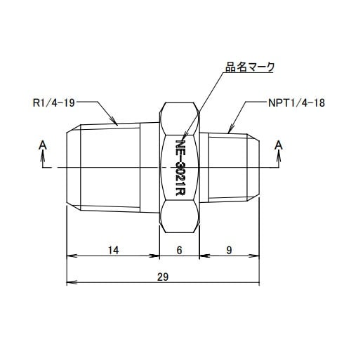 EA141AD−151 R1/4”xNPT1/8”