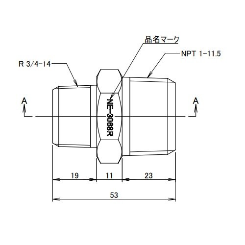 EA141AD−158 R3/4”xNPT 1”