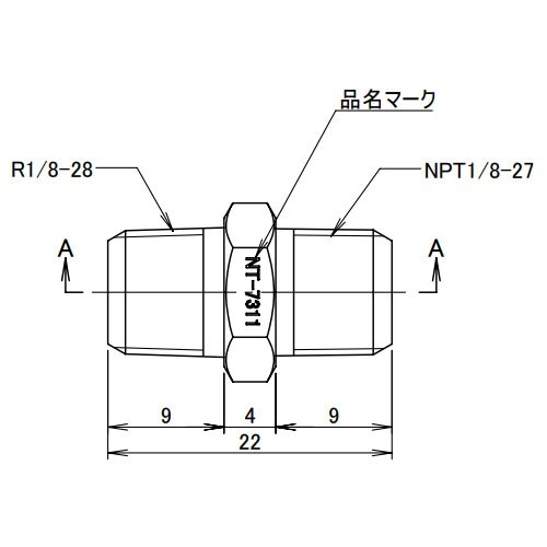 EA141AD−281 R1/8”xNPT1/8”