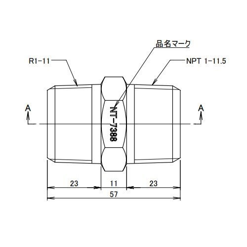 EA141AD−286 R 1”xNPT 1”