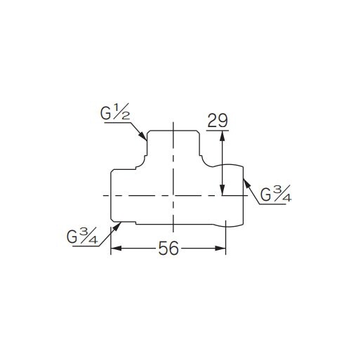 EA432LA−12A G1/2”xG3/4” フ