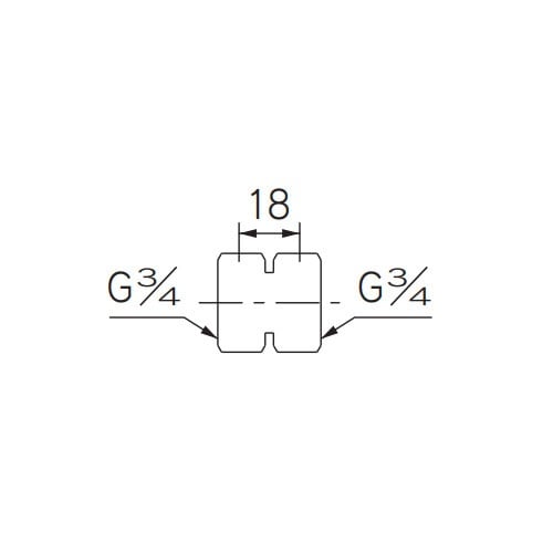 EA468BP−86 G3/4” クランク用両ナッ