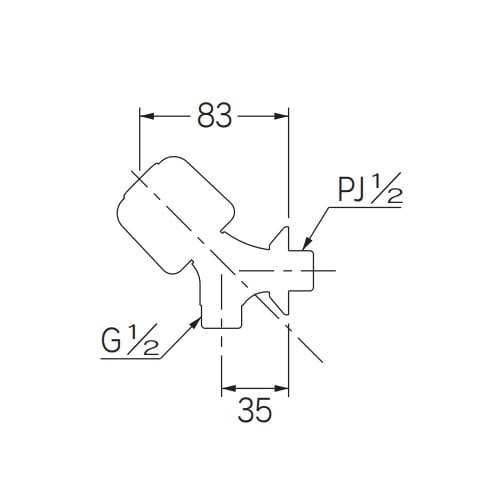 EA468CN−51 PJ1/2” 1ハンドルシャ