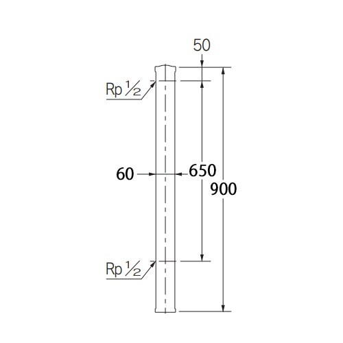 EA468YA−11 Rp1/2” 水栓柱(ステン