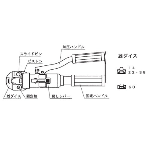 EA539A−20 14.0−60.0mm2 油圧