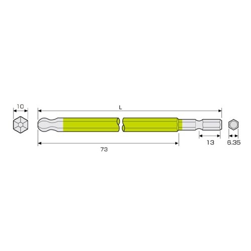 EA611BP−110 10.0x100mm[Ba