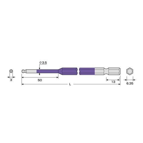 EA611BP−303 3.0x200mm [Ba