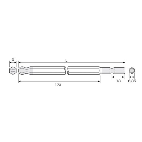 EA611BP−308 8.0x200mm [Ba