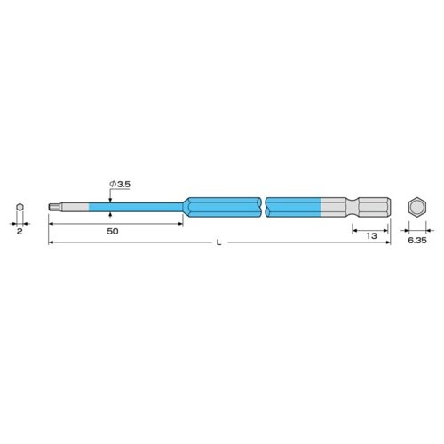 EA611BR−320 2.0x200mm [He