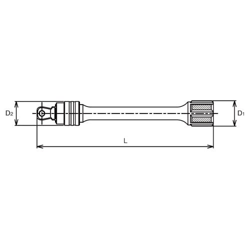 EA618BB−11 3/8”DRx 125mm