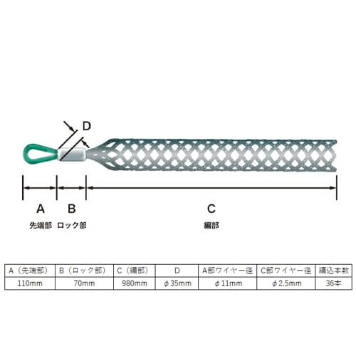 EA626J−46A 59− 68mm ケーブルグ