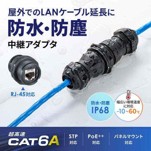 EA764BM−29 屋外用防水 RJ−45 中継