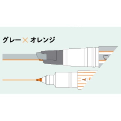 EA765MH−306 [グレー・オレンジ/太・細