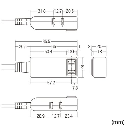 EA815GM−415 125V/15Ax0.5m