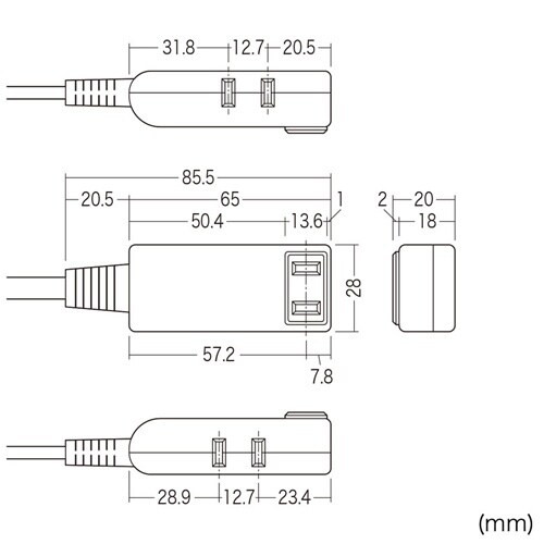 EA815GM−416 125V/15Ax 1m