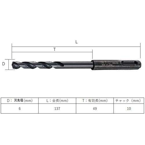 EA824CT−6.0 6.0x137mm 鉄工用