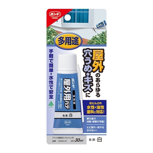EA934AE−18 30ml 屋外用パテ(白色)