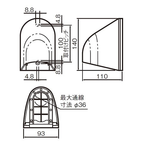 EA940CE−481A 93x110x140mm