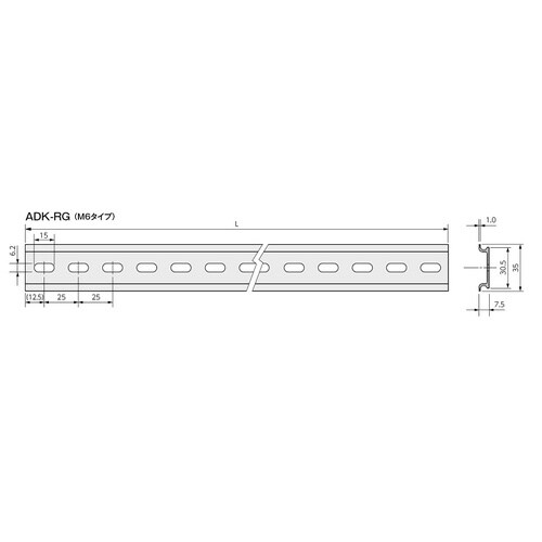 EA940DG−63A 1000mm アルミDIN