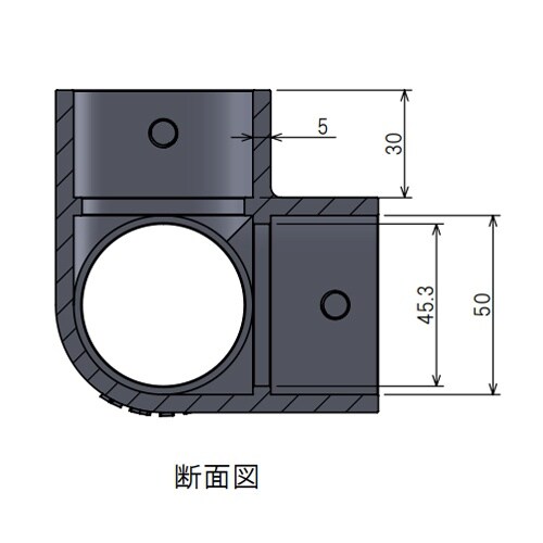 EA948TF−10A 48.6mm パイプジョイ
