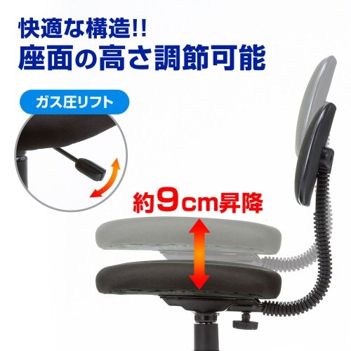 EA956XC−16A ビジネスチェアー(ブラック