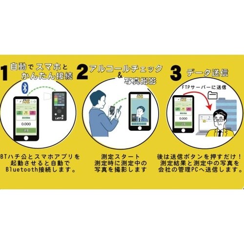 酎検ハチ公BT アルコールチェッカー