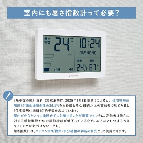 暑さ指数計 NTSK−2−W シロ 中型