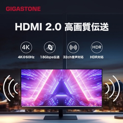USB−CtoHDMI変換ケーブル1m4K60Hz