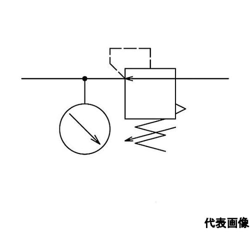 レギュレータ(ブラケット、角型圧力計付)