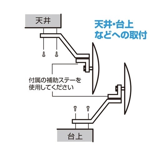 ガレージ防犯ミラー角型 200×240m