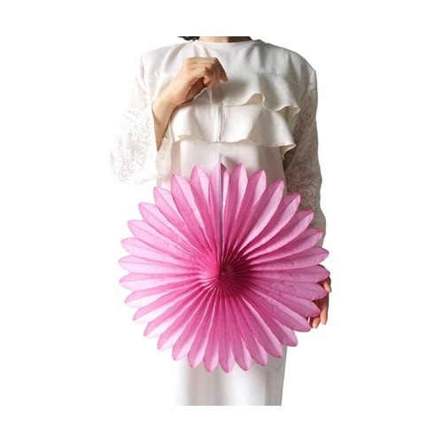 ハニカムラウンドペーパーファン44cm