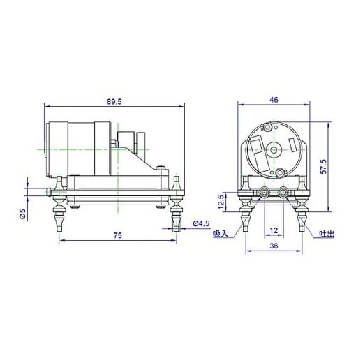 吸排両様DC駆動ビルトイン ブラシレス