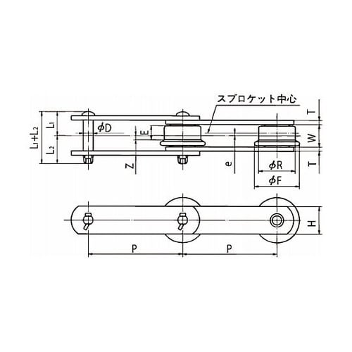 ステンレス大形コンベヤチェーン(SS仕様