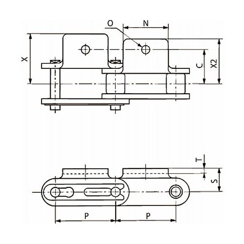 バイピッチチェーン RF2100−1LE