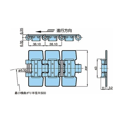 ステンレストップチェーン TTU形 TT