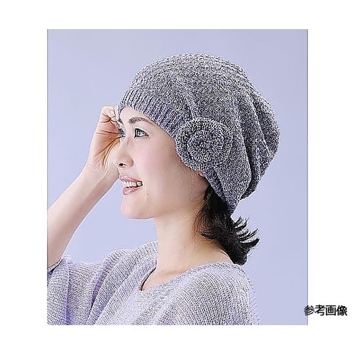 シルクウールのあったかお部屋帽子 パープ