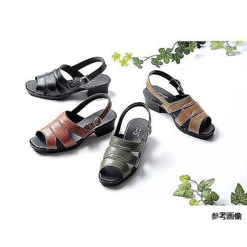 お洒落なバッグバンドサンダル グリーン