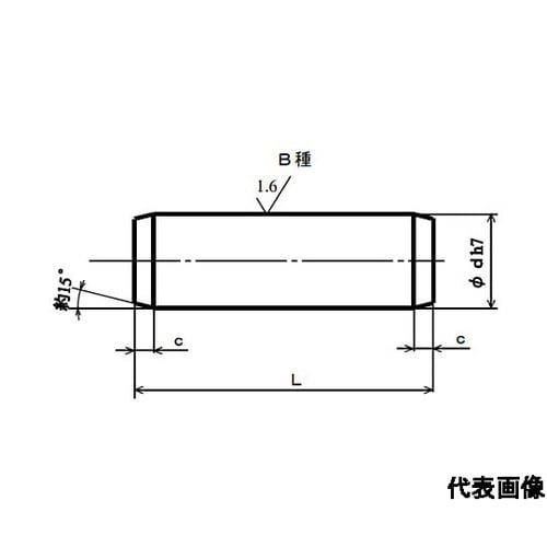 平行ピンB種 S45C 1.5×20 P